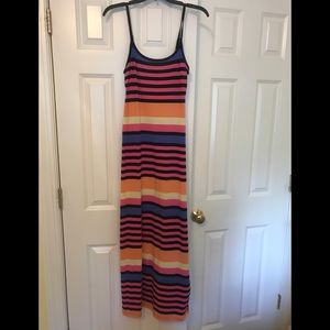 Beach striped maxi dress
